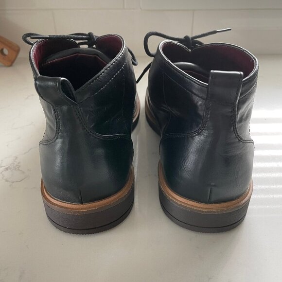 Sondergaard Copenhagen SSSF853 Lace Up Hi Top Leather Boots Black Sz 44 - Picture 3 of 14